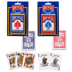BICYCLE BLISTER PACK PLAYING CARDS 1PK, RED & BLUE MIXED CASE