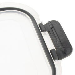 CONSOL MADRID RECT. 3 DIVISION STORAGE CONTAINER WITH CLIP ON LID, 910ML
