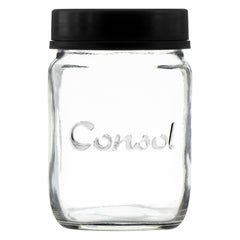 CONSOL JAR WITH ASSORTED COLOURED LID 6PK, 250ML