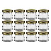 CONSOL MINI JAR WITH GOLD LID 12PK, 28ML