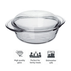 MARINEX SMALL ROUND CASSEROLE 700ML & LID 300ML, 1L