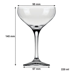 NADIR MISTIC STEMMED CHAMPAGNE GLASS EACH, 220ML
