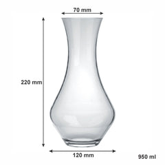 NADIR MALBEC GLASS WINE DECANTER, 950ML