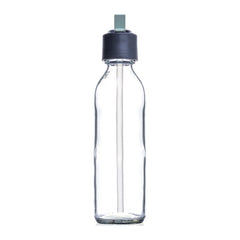 CONSOL SLIMLINE BOTTLE WITH ASSORTED COLOURED STRAW LIDS, 500ML