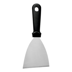 REGENT ANGLED GRIDDLE SCRAPER ST STEEL WITH BLACK PP HANDLE, 240MM