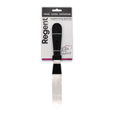 REGENT BAKEWARE ICING SPATULA ANGLED WITH PP PLASTIC BLACK HANDLE, 275MM
