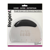 REGENT BAKEWARE DOUGH SCRAPER WITH MEASURE EQUIVALENTS STAINLESS STEEL