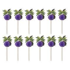 BAR BUTLER FOLD OUT PALM TREE COCKTAIL PICKS 12PK, 135MM