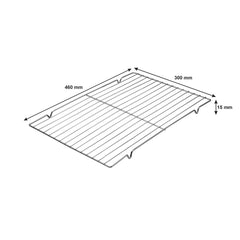 REGENT BAKEWARE COOLING RACK RECTANGULAR CHROME, 460X300MM