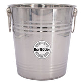 BAR BUTLER ICE BUCKET WITH RING HANDLES STAINLESS STEEL, 4.5L