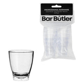 BAR BUTLER CLEAR PLASTIC SHOT GLASSES 25ML 10PK, 35MM DIA