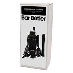 BAR BUTLER COCKTAIL BAR SHAKER ST STEEL MATTE BLACK 8PCS SET