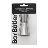 BAR BUTLER DOUBLE TOT MEASURE ST STEEL, 25ML/50ML