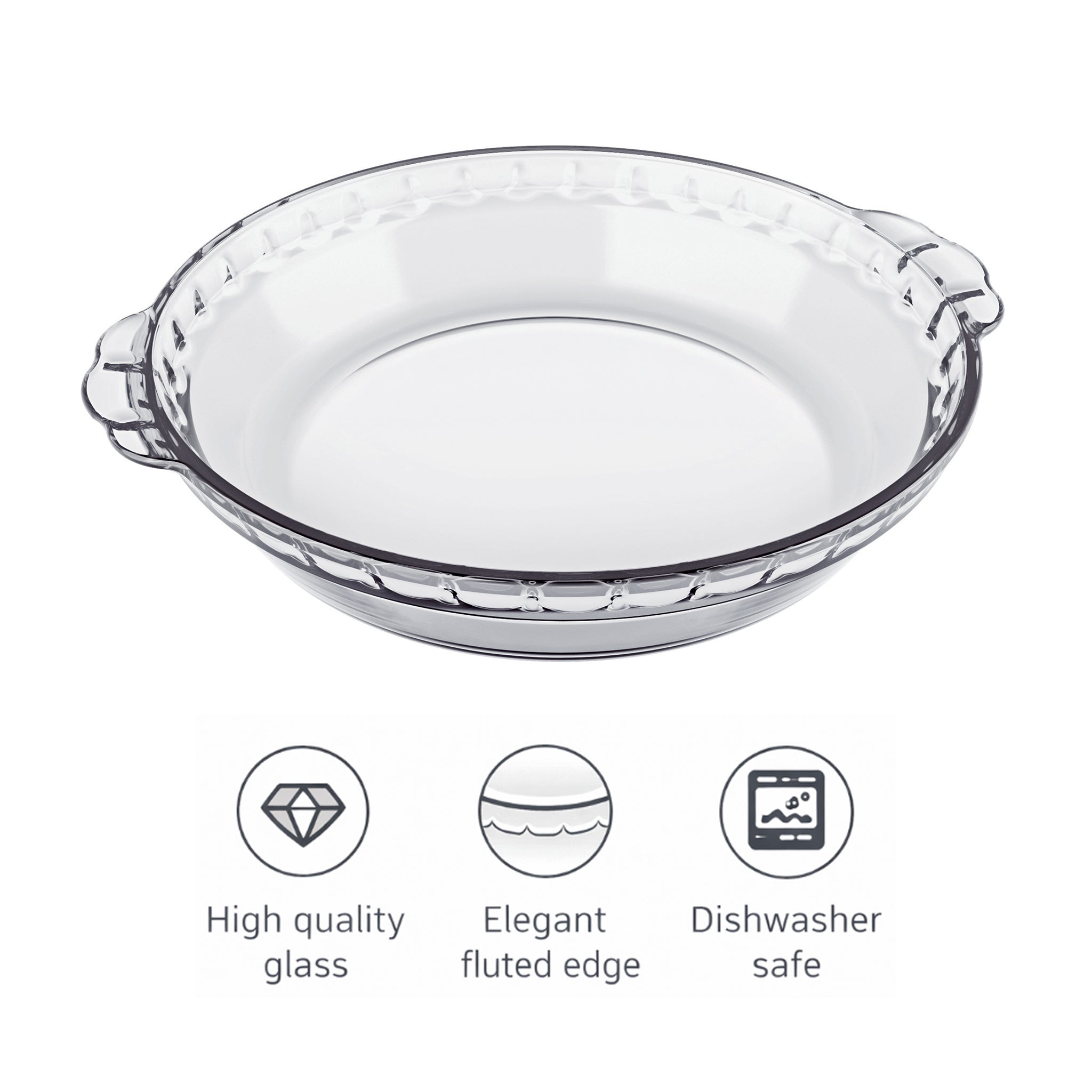 MARINEX FLUTED PIE PLATE, 1.6L