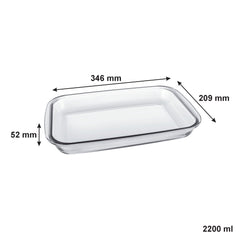 MARINEX RECTANGULAR ROASTER, 2.2L