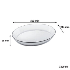 MARINEX OVAL BAKING DISH, 3.2L