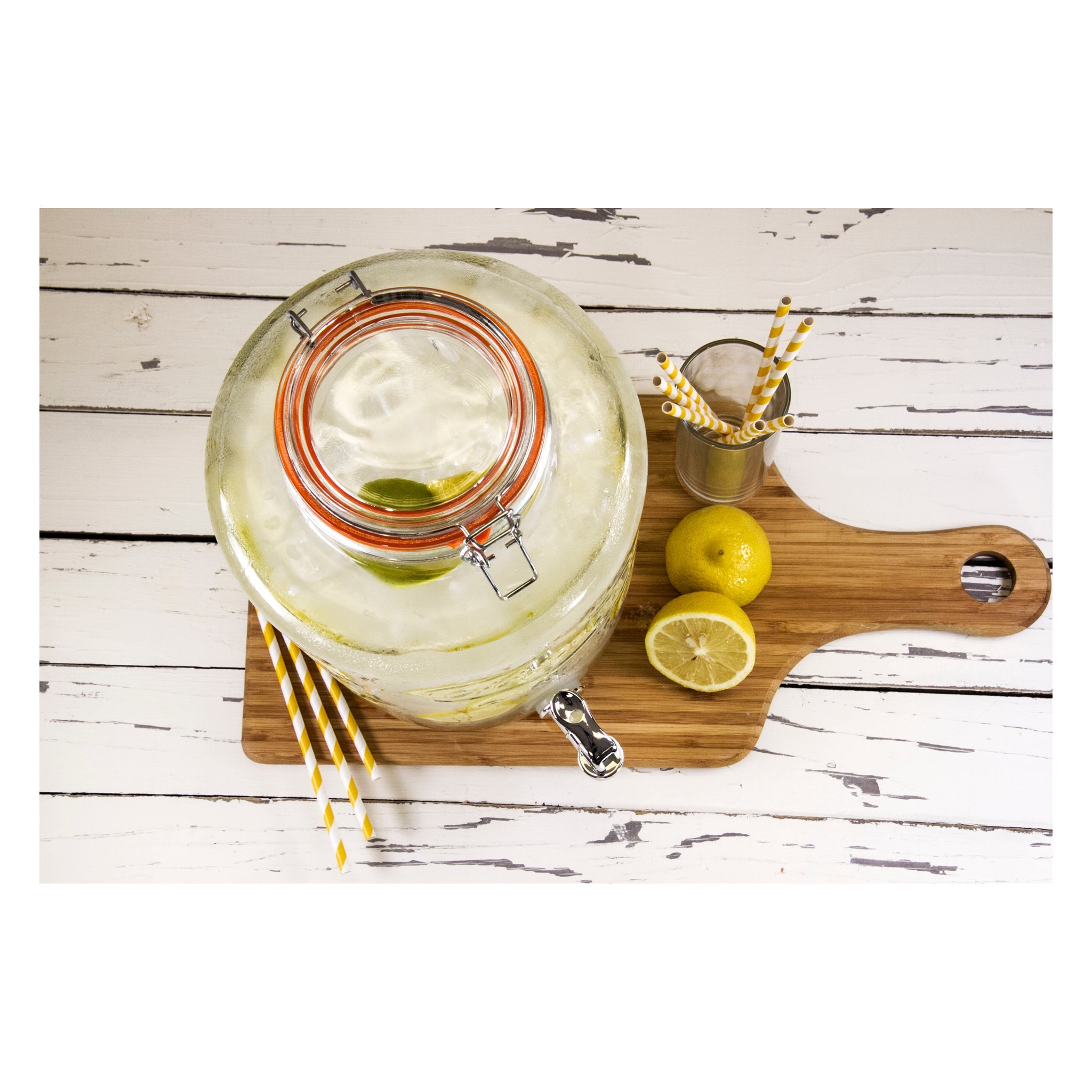 CONSOL BEVERAGE DISPENSER WITH CLIP-TOP LID, 7.6L