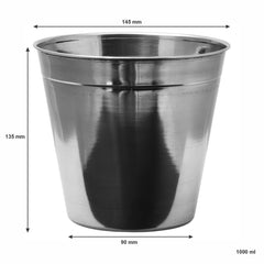 BAR BUTLER ICE BUCKET WITHOUT HANDLES ST STEEL, 1L
