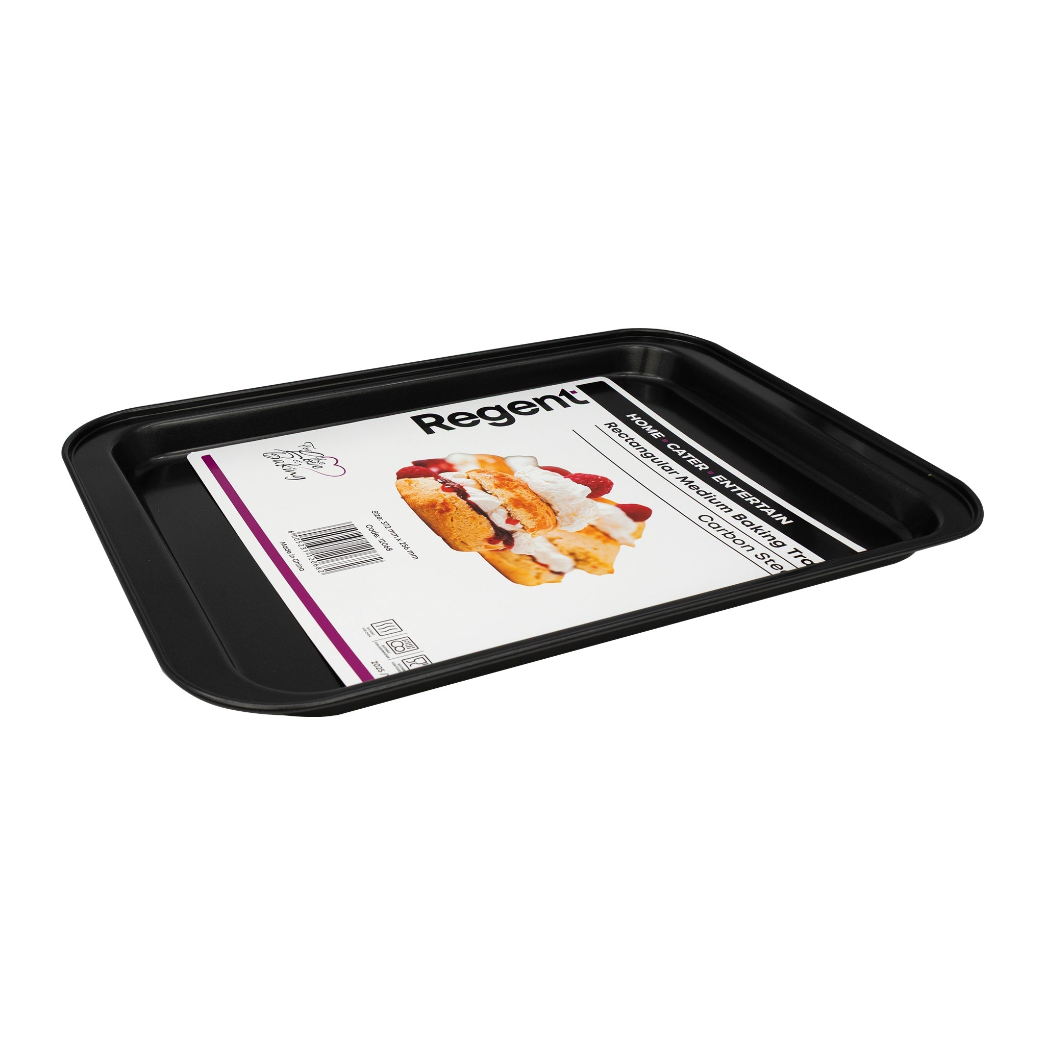 REGENT BAKEWARE BAKING TRAY RECT. MEDIUM, 372X256MM