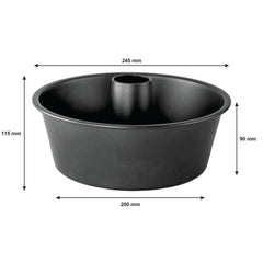 REGENT BAKEWARE CHIFFON CAKE PAN NON STICK WITH REMOVEABLE BASE, 245MM DIA