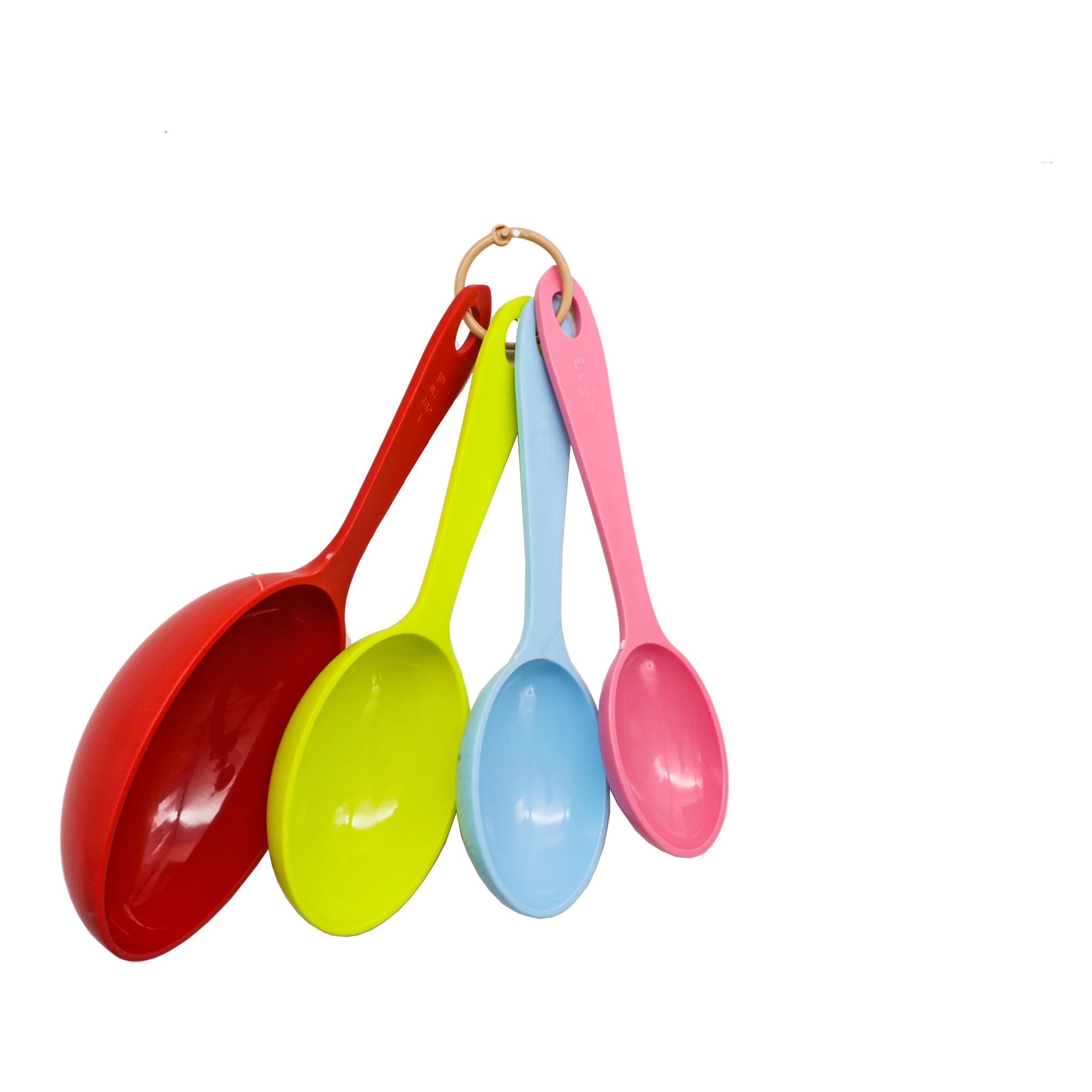 REGENT BAKEWARE OVAL MEASURING CUP PLASTIC COLOURS 4PK SET