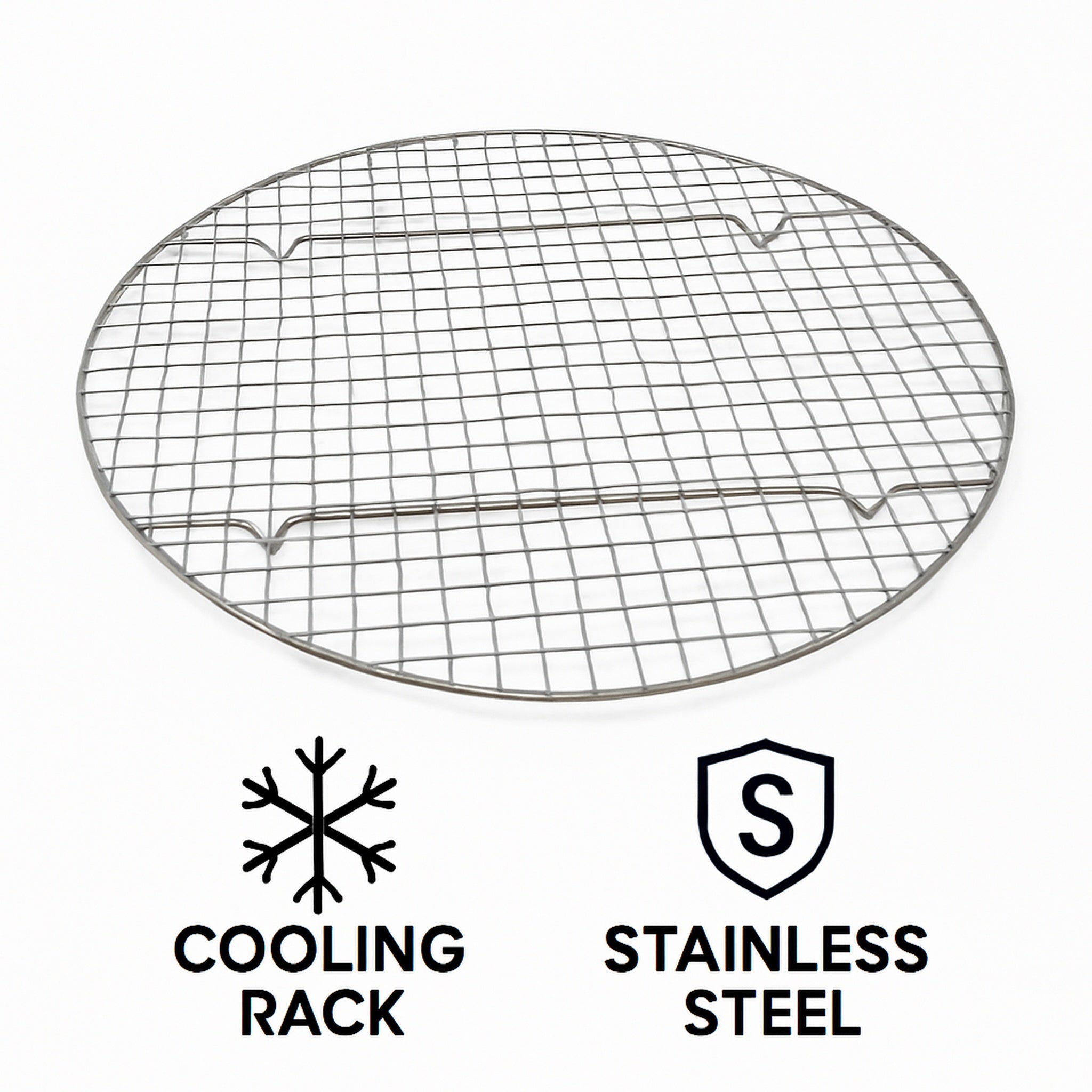 REGENT BAKEWARE ROUND COOLING RACK BLACK, 280MM DIAX15MM
