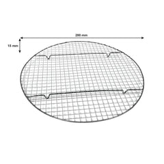 REGENT BAKEWARE ROUND COOLING RACK BLACK, 280MM DIAX15MM