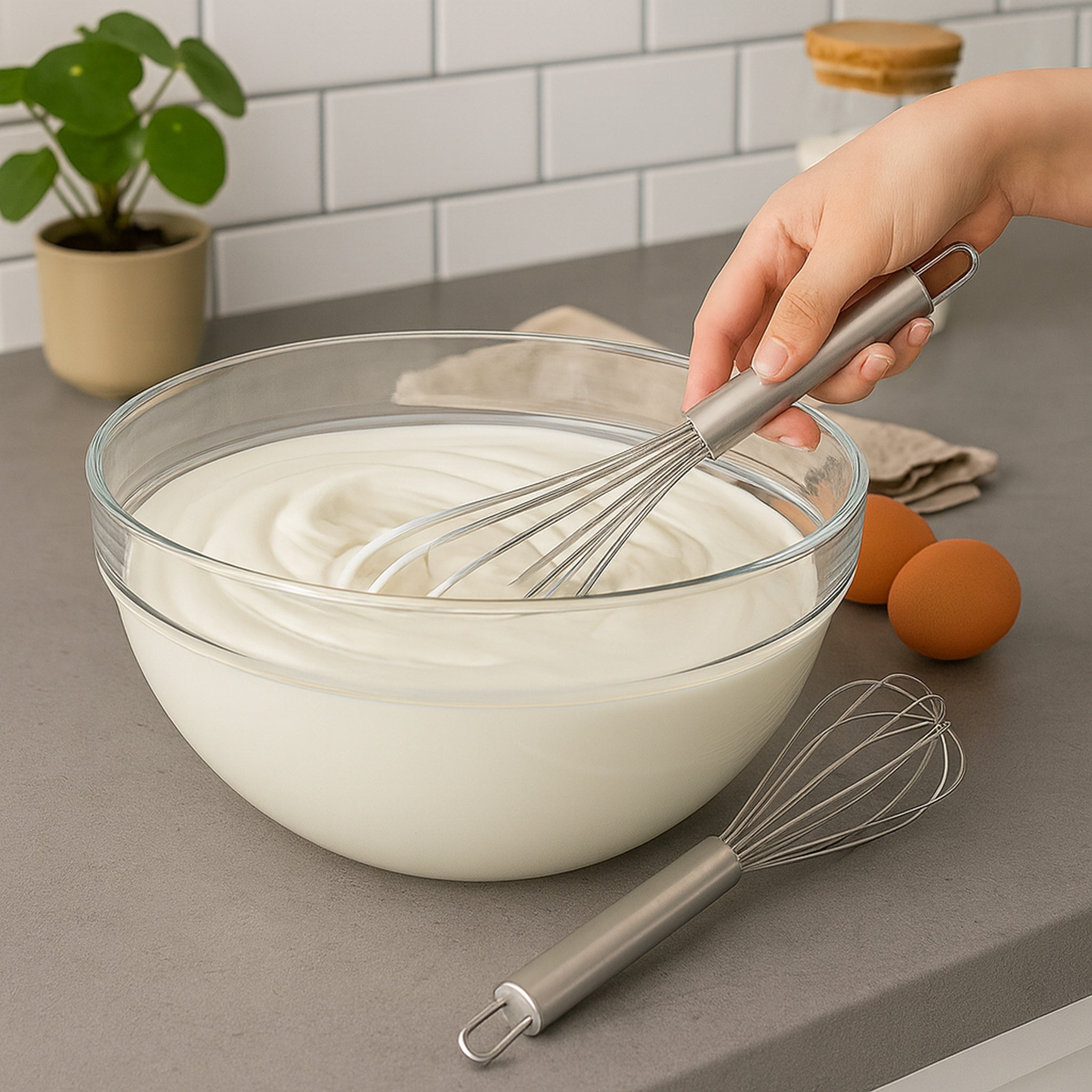REGENT BAKEWARE WHISKS STAINLESS STEEL 2PCS SET