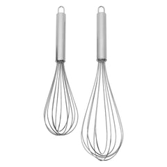 REGENT BAKEWARE WHISKS STAINLESS STEEL 2PCS SET