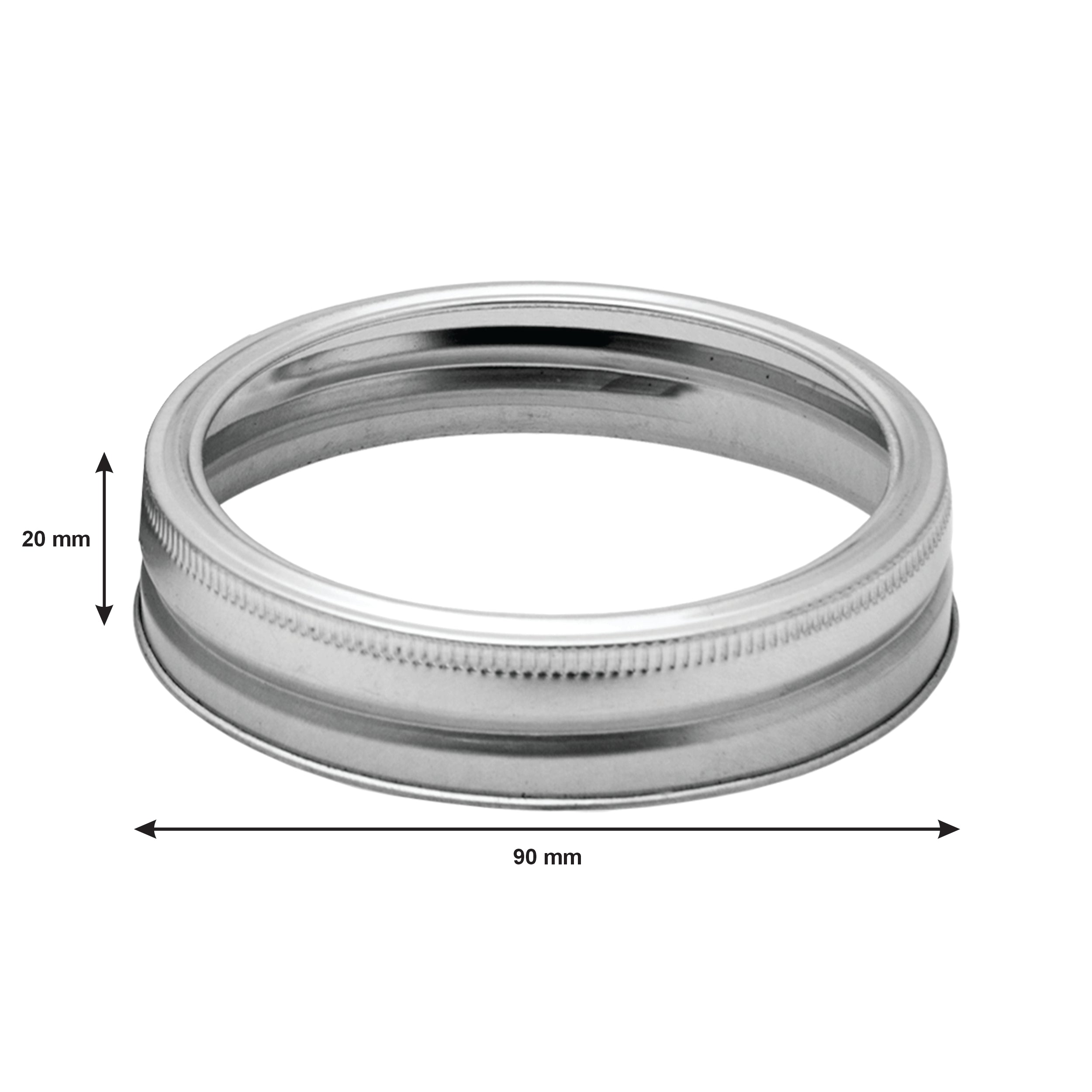 CONSOL JAR SCREW RINGS FOR 500ML & 1LT JARS, 2PK