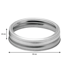 CONSOL JAR SCREW RINGS FOR 500ML & 1LT JARS, 2PK