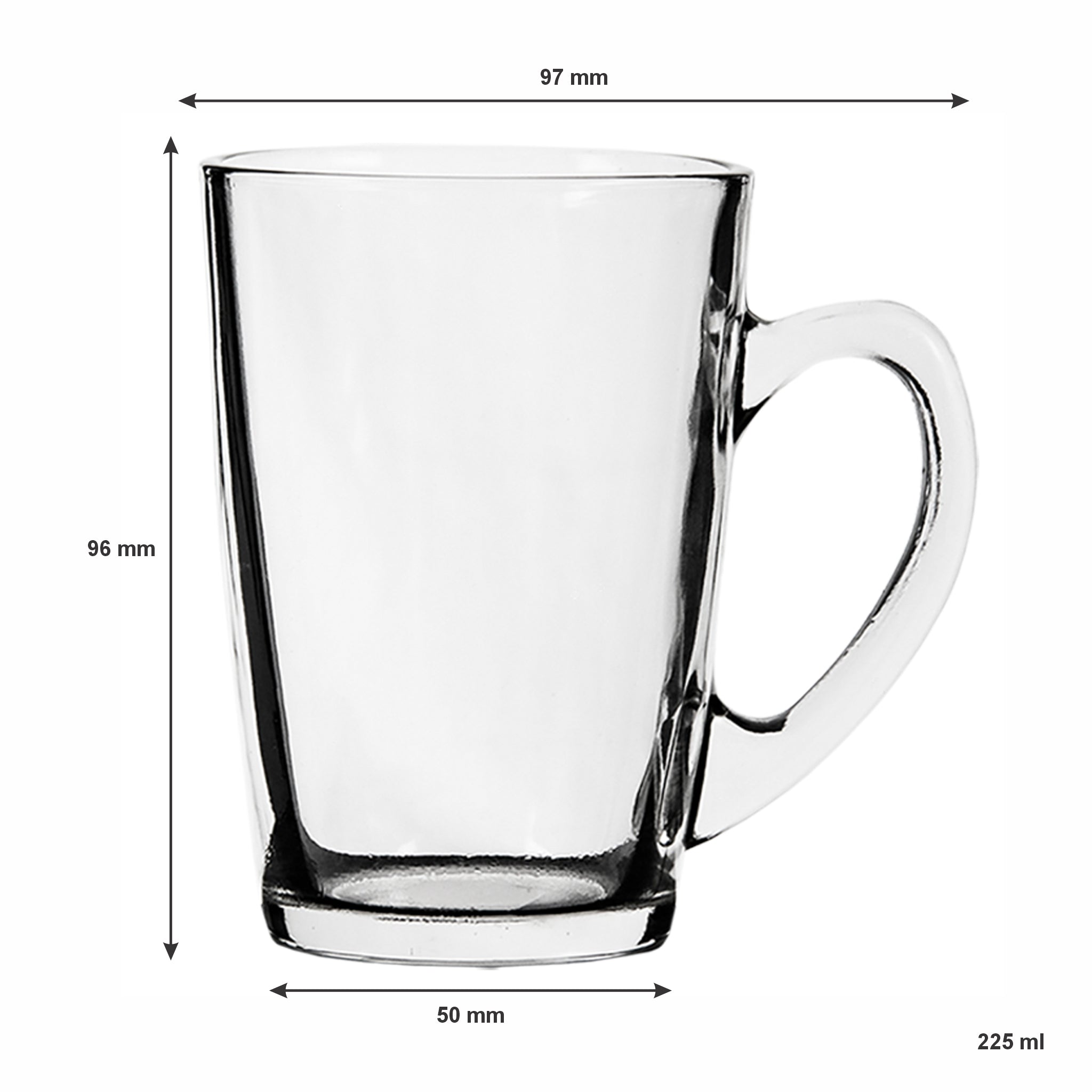 CONSOL SAN MARCO COFFEE MUG 4PK, 225ML