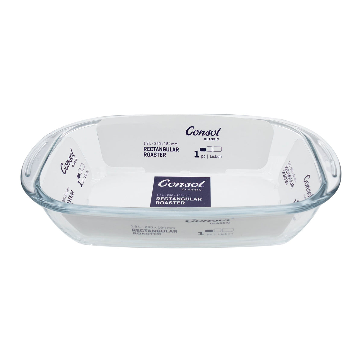 CONSOL LISBON RECTANGULAR ROASTER, 1.8L