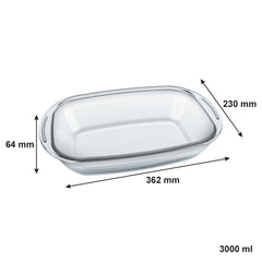 CONSOL LISBON RECTANGULAR ROASTER, 3L