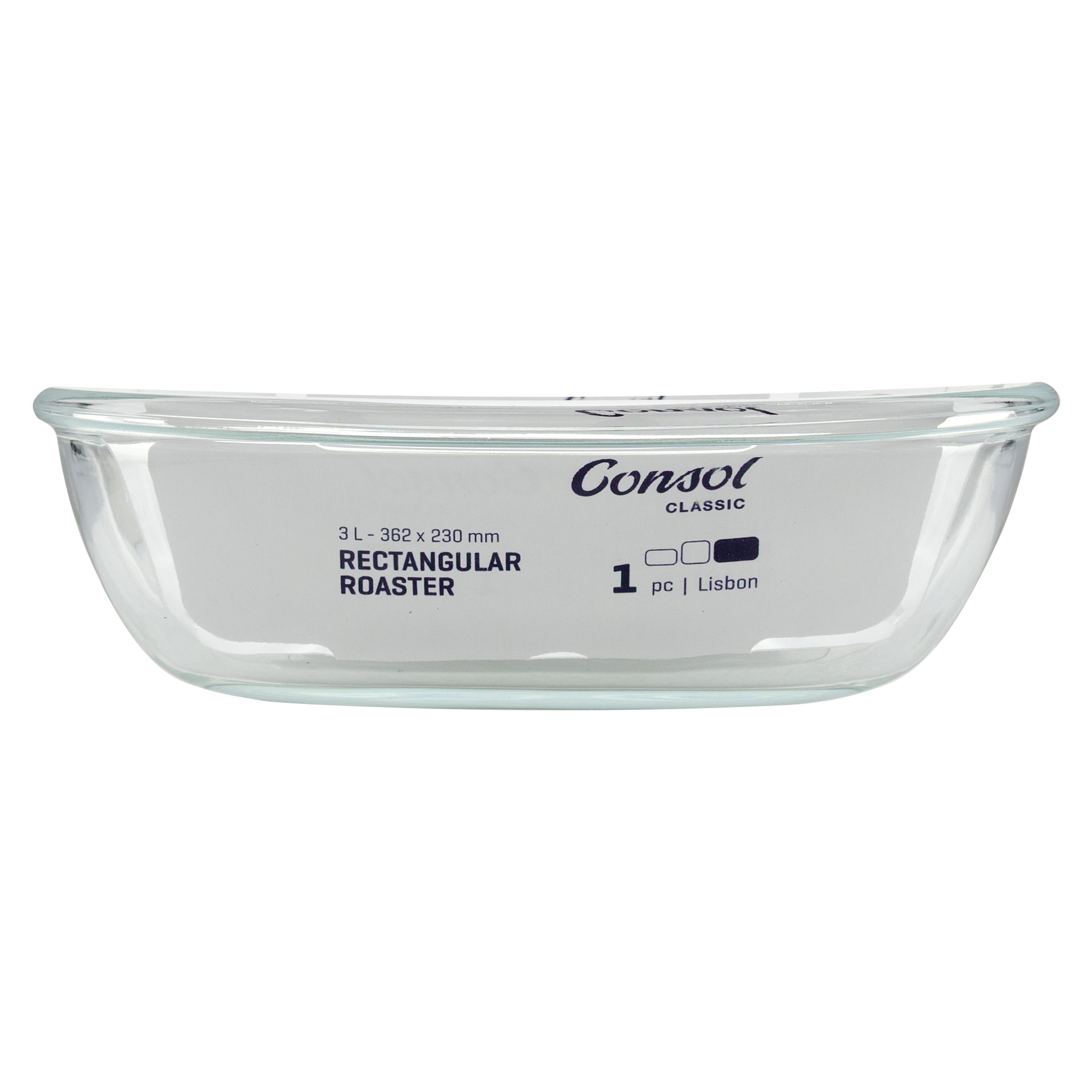 CONSOL LISBON RECTANGULAR ROASTER, 3L