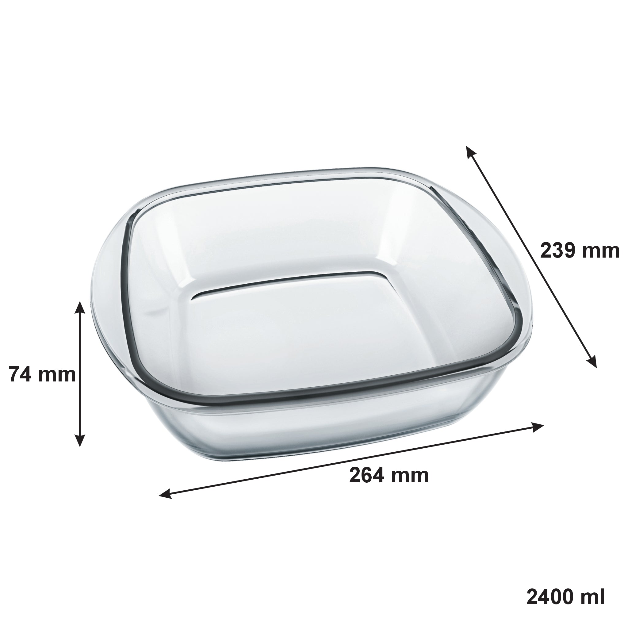 CONSOL LISBON SQUARE ROASTER, 2.4L