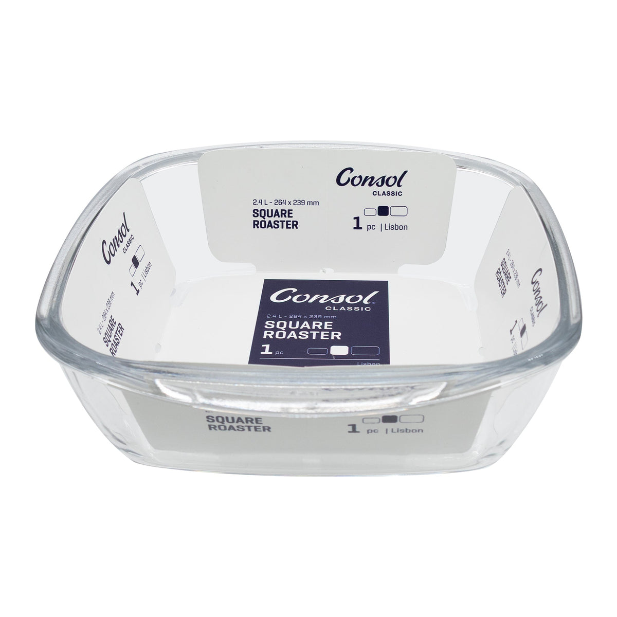 CONSOL LISBON SQUARE ROASTER, 2.4L