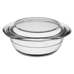 CONSOL CORDOBA ROUND GLASS CASSEROLE WITH LID, 1.4L