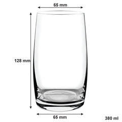 CONSOL SIGNATURE VIENNA CRYSTAL TALL TUMBLER 4PK, 380ML