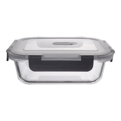 CONSOL MADRID RECT. STORAGE CONTAINER WITH VENTED CLIP ON LID, 370ML