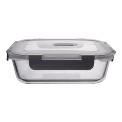 CONSOL MADRID RECT. STORAGE CONTAINER WITH VENTED CLIP ON LID, 630ML