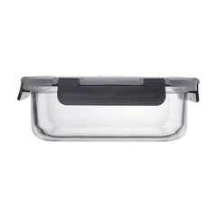 CONSOL MADRID RECT. STORAGE CONTAINER WITH VENTED CLIP ON LID, 630ML