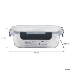 CONSOL MADRID STORAGE CONTAINERS WITH CLIP ON VENTED LIDS VALUE 3PK SET, 1L & 630ML & 370ML