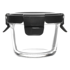 CONSOL ROUND GLASS BABY FOOD CONTAINERS WITH VENTED CLIP LIDS 2PK, 130ML