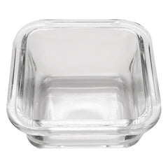 CONSOL SANTORINI 3 SQUARE GLASS BOWLS 140ML ON A BAMBOO SERVING BOARD 4PCS SET