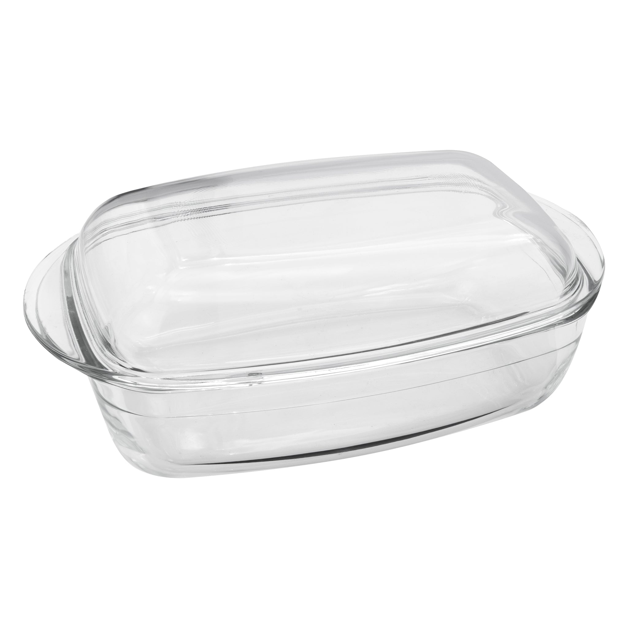 CONSOL CORDOBA RECTANGULAR GLASS CASSEROLE WITH LID, 4.5L