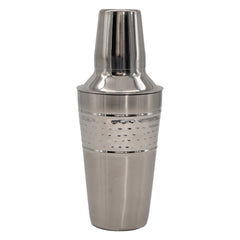 BAR BUTLER COCKTAIL SHAKER HAMMERED ST STEEL, 550ML