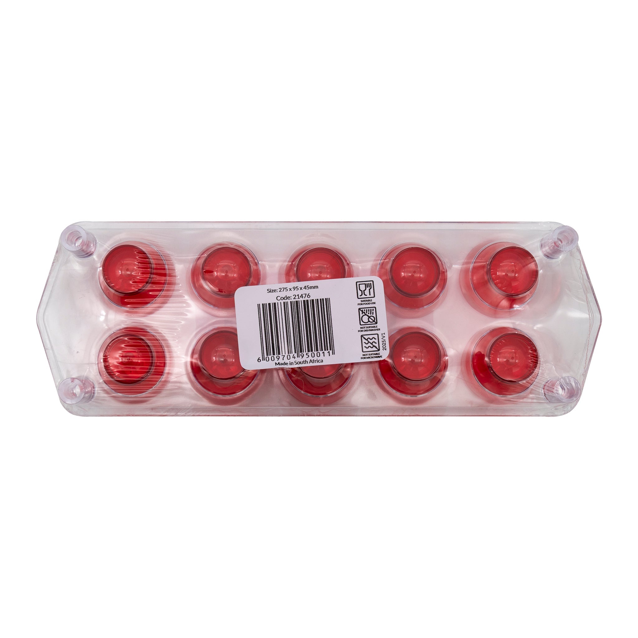 BAR BUTLER 10 COLOURED PLASTIC SHOT GLASSES 25ML ON A TRAY 11PCS SET, (1 COLOUR PER TRAY)