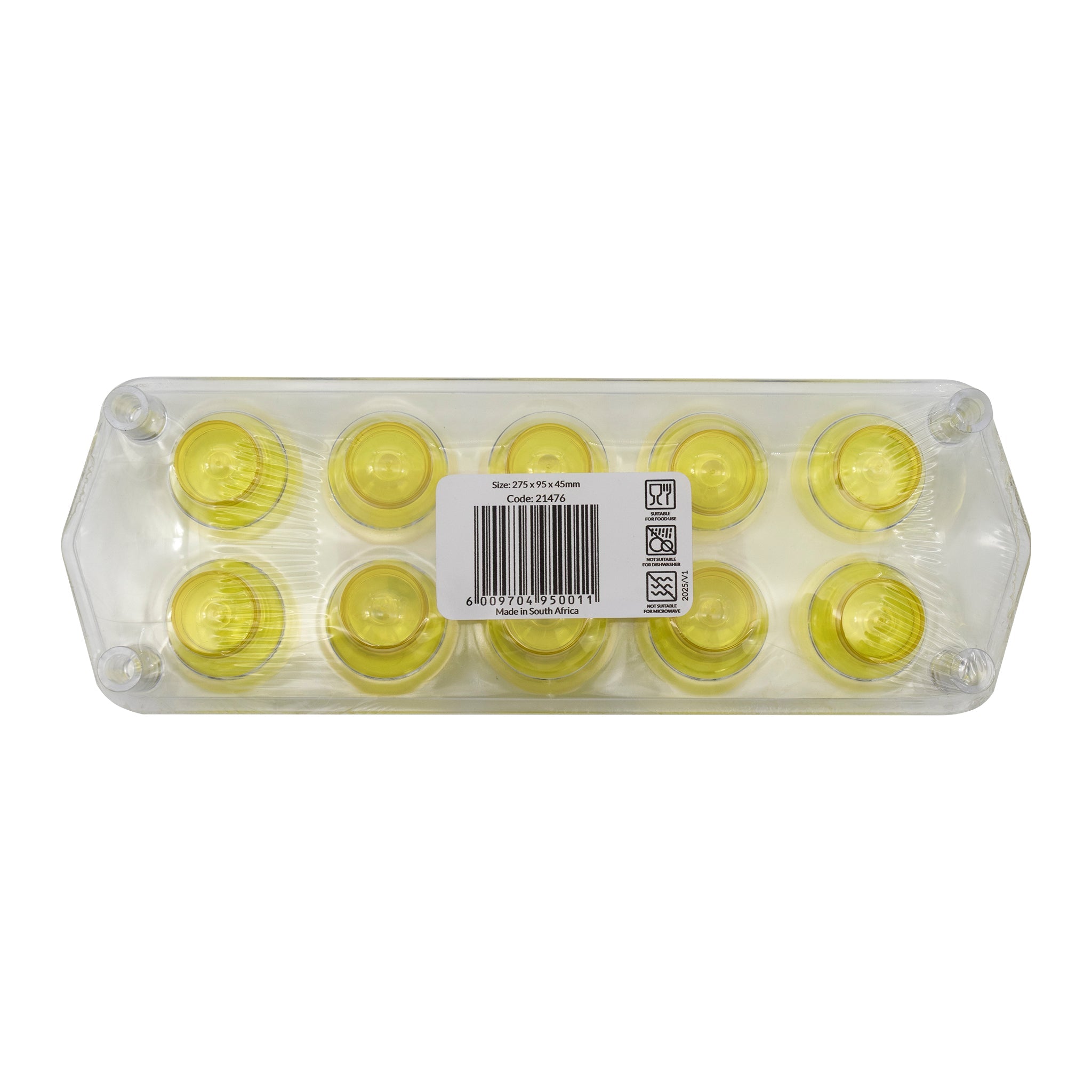 BAR BUTLER 10 COLOURED PLASTIC SHOT GLASSES 25ML ON A TRAY 11PCS SET, (1 COLOUR PER TRAY)
