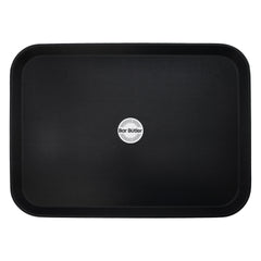 BAR BUTLER BLACK NON-SLIP RECTANGULAR TRAY 560MMX410